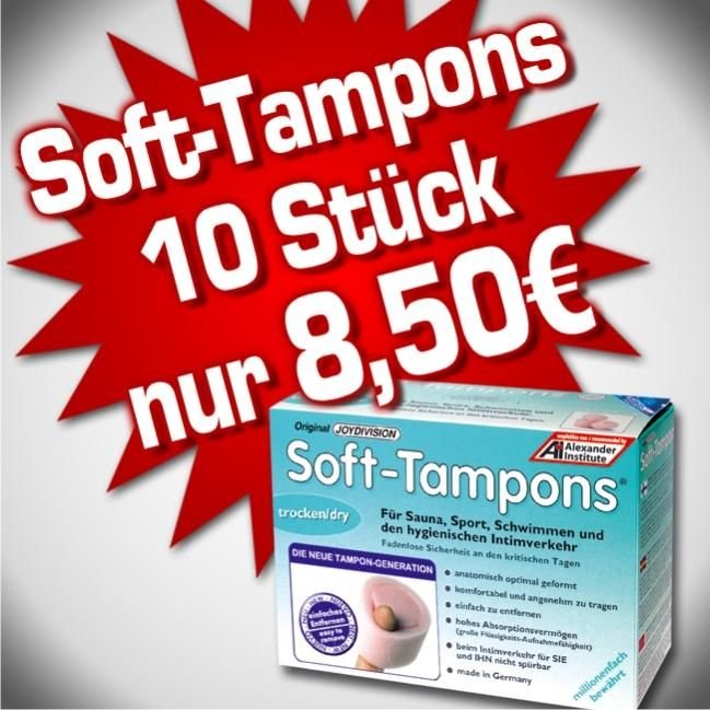 Best Walk-ups Models Are Waiting for You - place 10 Softtampons nur 8,50 Euro