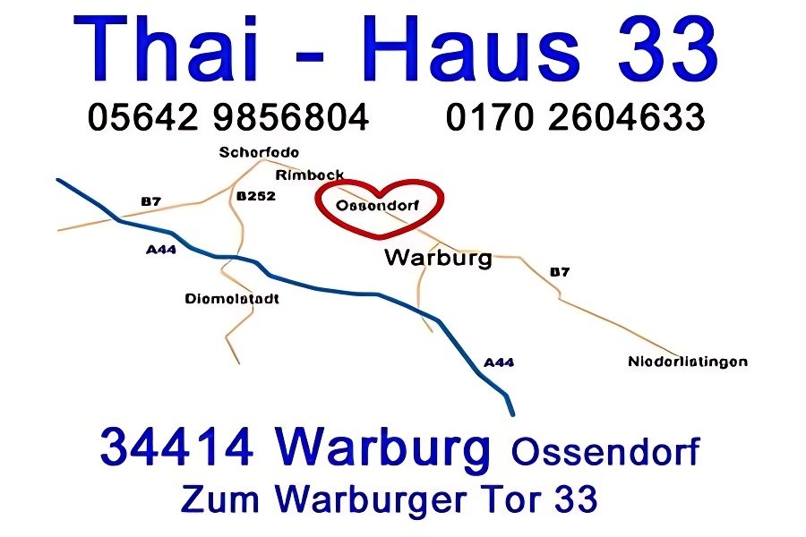 Establishments IN Warburg - place THAI HAUS 33